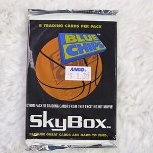 1994 SkyBox Blue Chips Sealed Pack Shaq O'Neal‎ Nolte Movie Basketball Cards